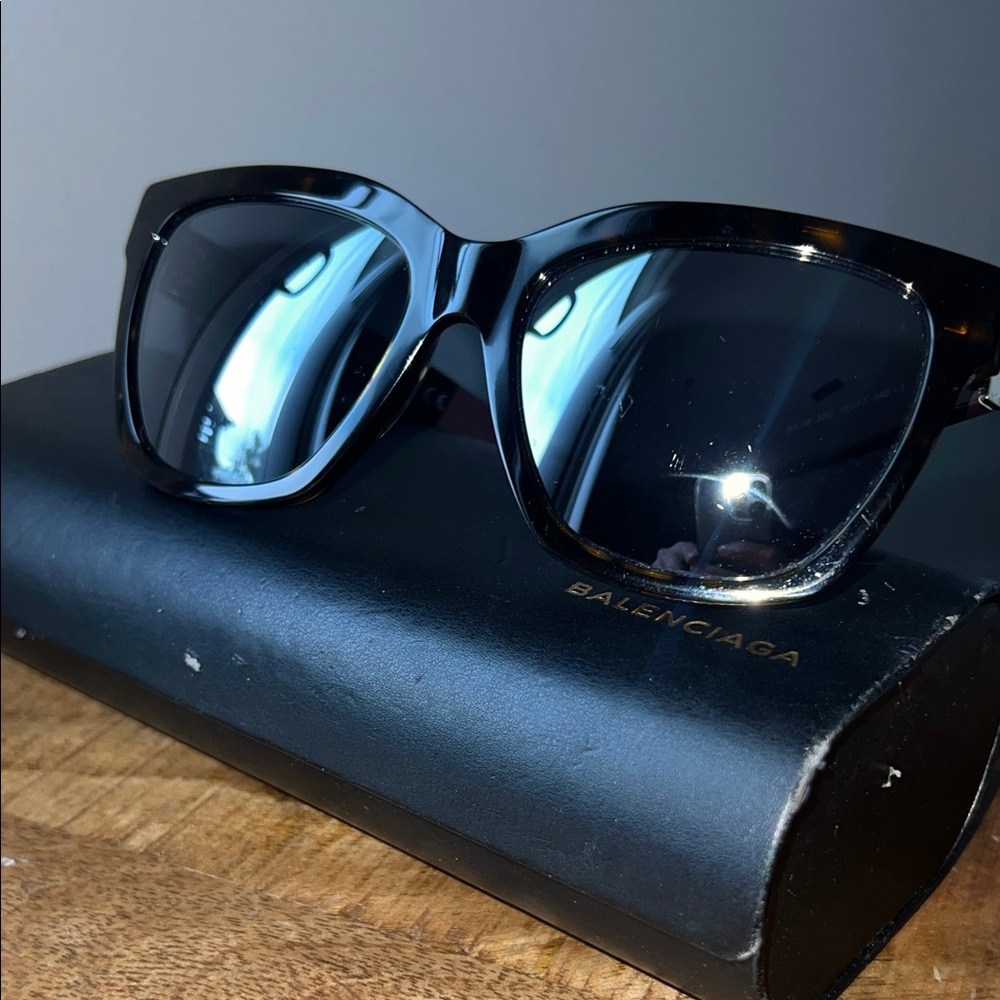 Balenciaga Women's Dark Brown Sunglasses